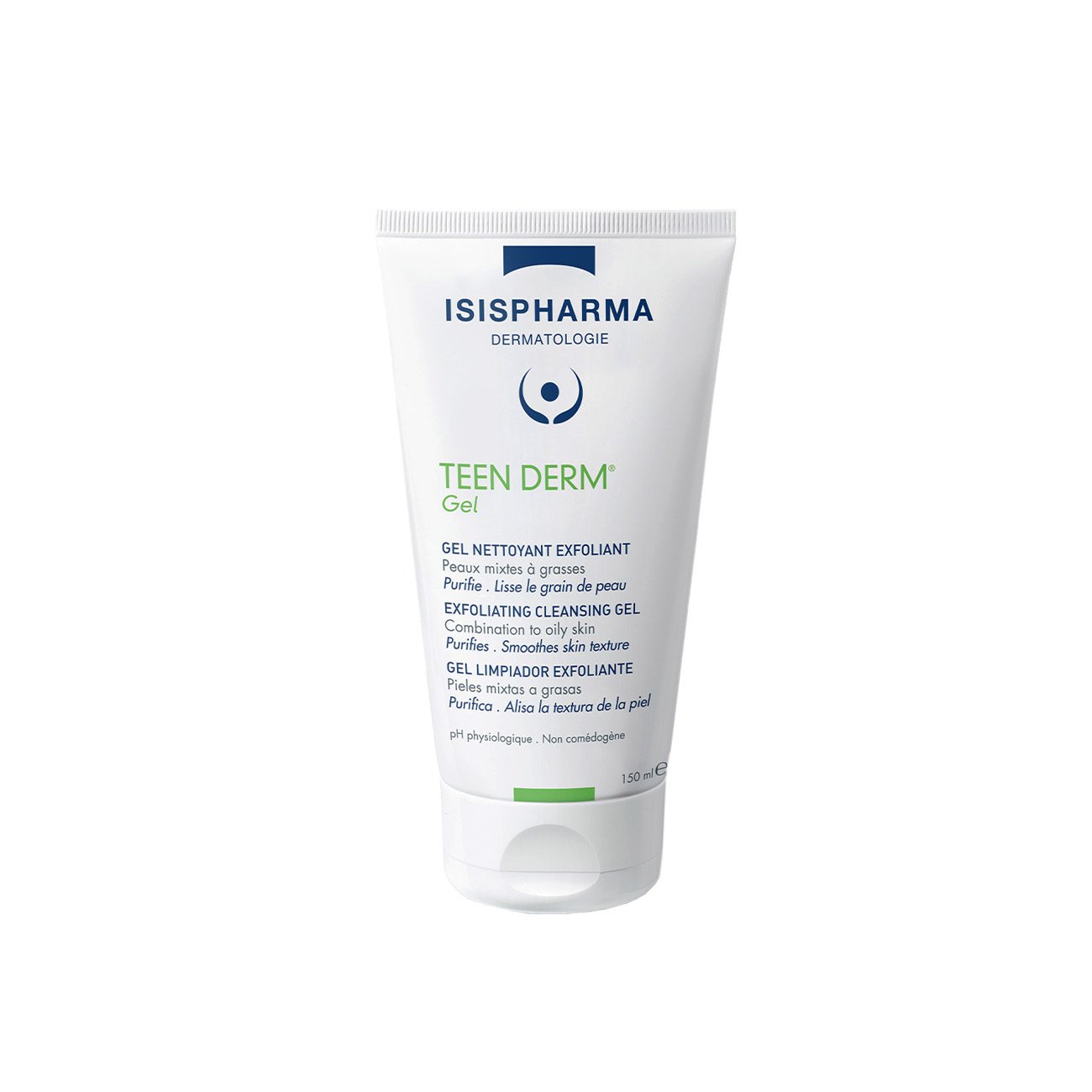 IsisPharma Teen Derm Gel Nettoyant Exfoliant 150ml