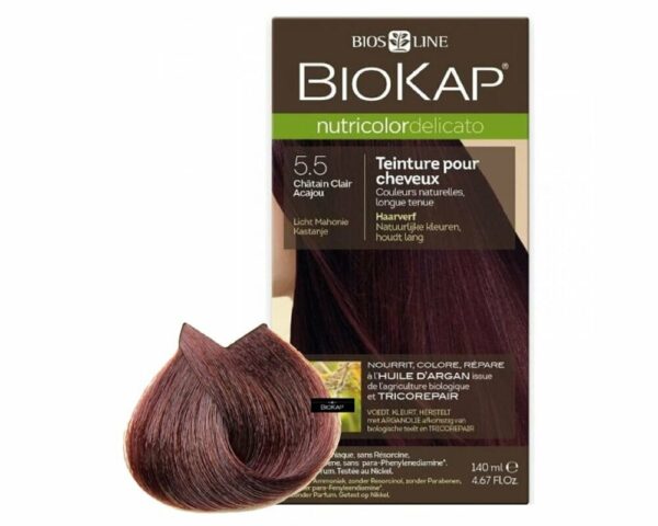 Biokap Nutricolor Delicato 5.5 Chatin Clair Acajou 150Ml