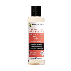 Pur Naturel Shampoing doux Sans Sulfate A la Fleur d&rsquo;oranger 200ml