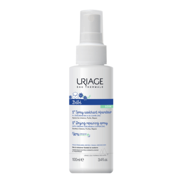 Uriage Bébé 1 Er Spray Asséchant Cu-zn 100MLUriage Bébé 1 Er Spray Asséchant Cu-zn 100ML